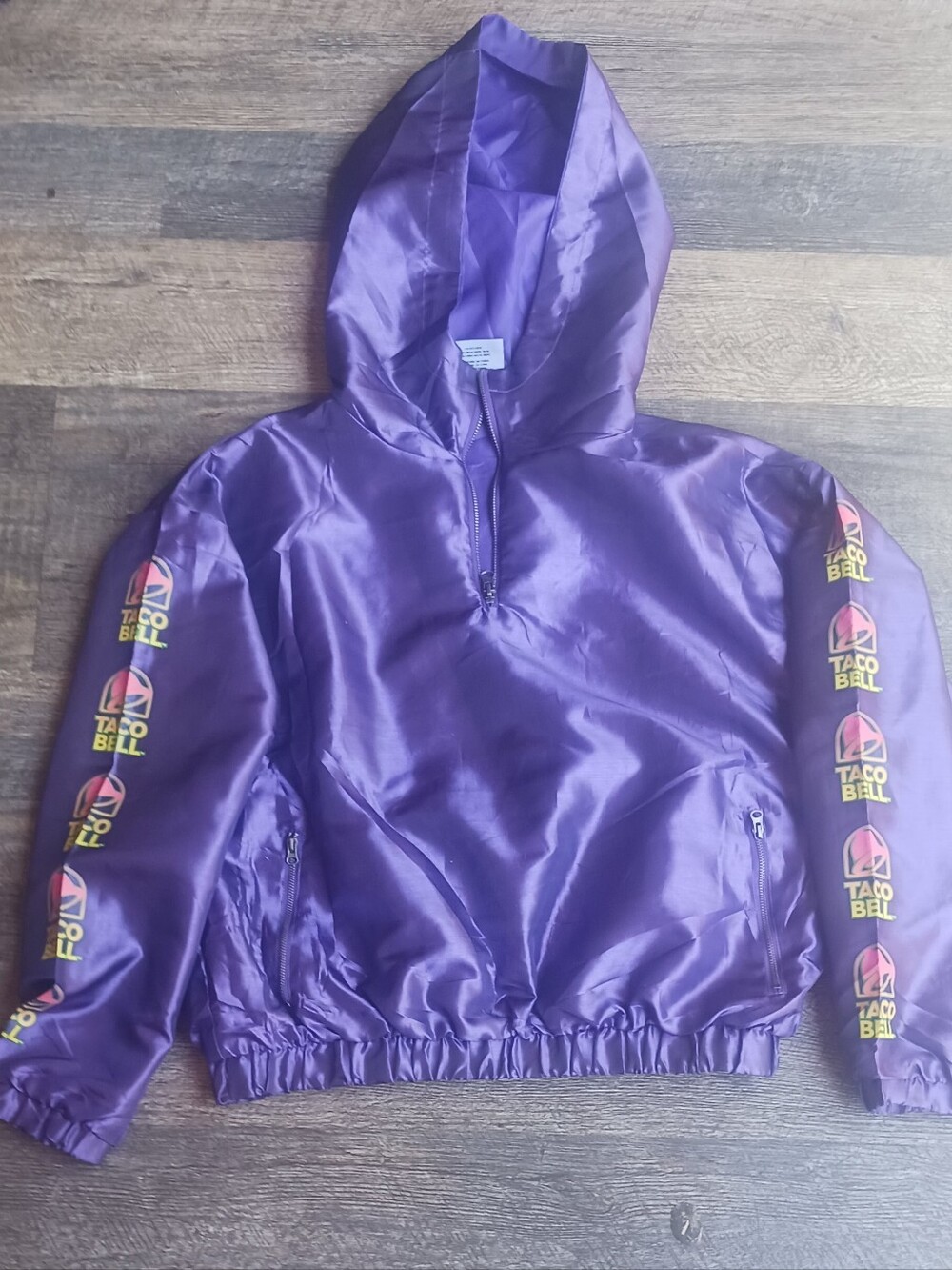Taco Bell Purple Windbreaker P / XS or Girls L /XL Forever 21 Collab V1